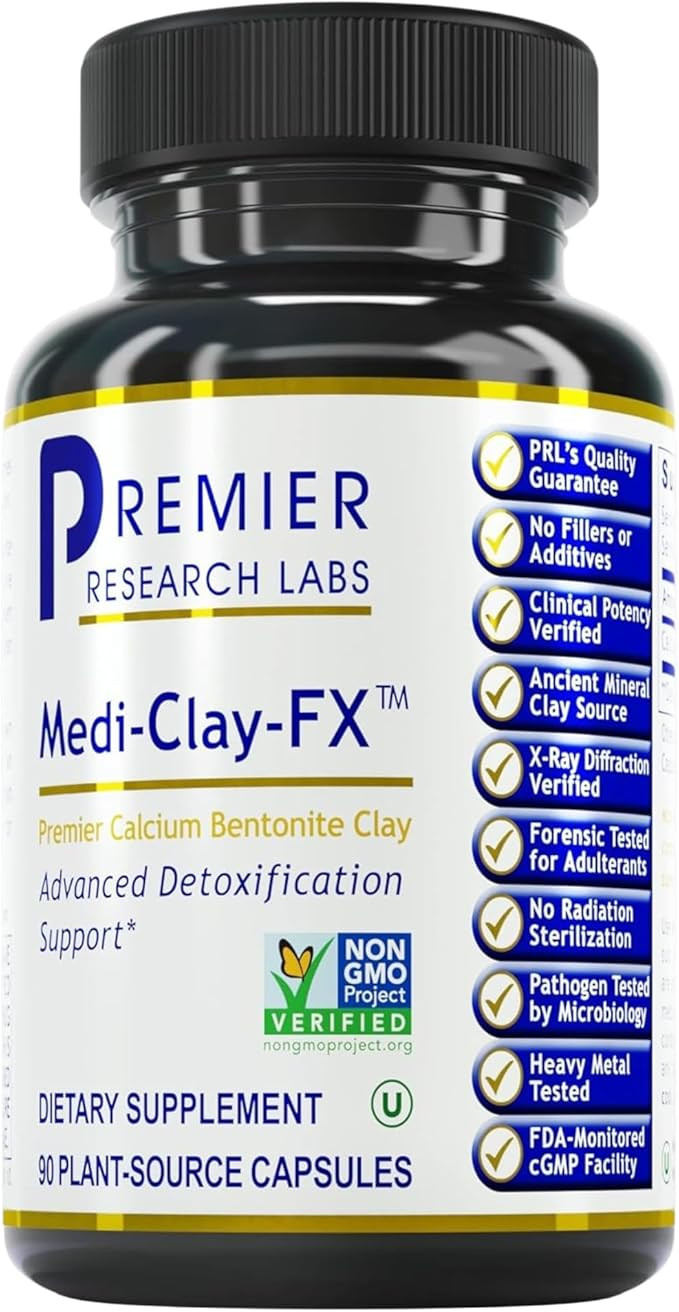 Premier Research Labs Medi-Clay-FX: Bentonite Clay Capsules for Detoxification | Food Grade Smect... | Amazon (US)