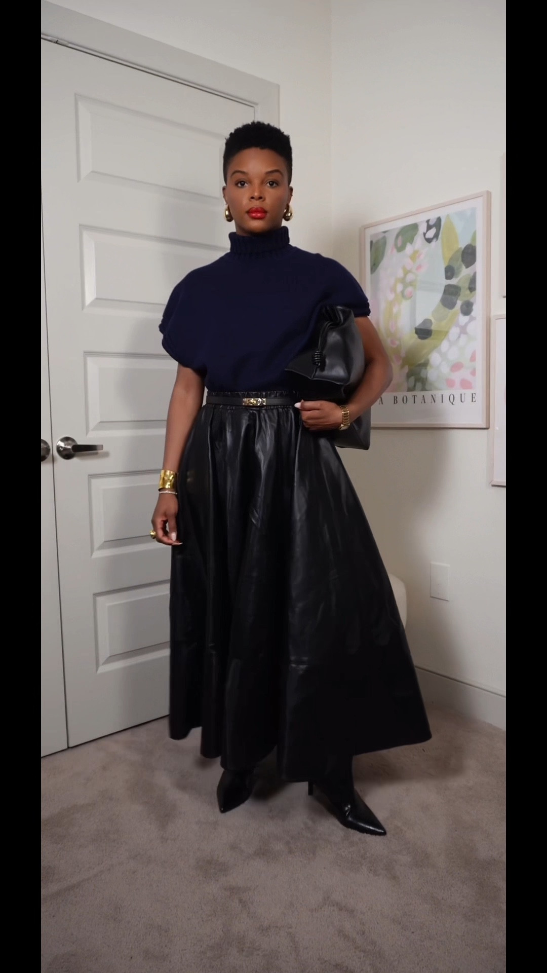 Karen Millen Faux Full Leather Maxi Skirt Styled 3 Ways 🖤

#LTKStyleTip #LTKWatchNow