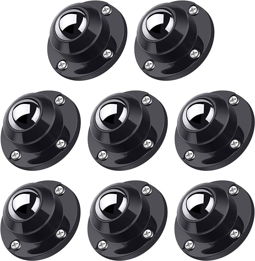 PlusRoc 8 Pack Self Adhesive Caster Wheels 1 Inch for Furniture Mop Bucket, Load Capacity 28LBS P... | Amazon (US)