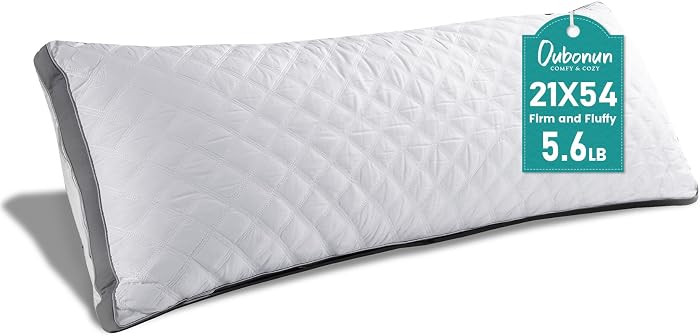 Oubonun Full Body Pillow for Side Sleeper, Adjustable Firm Long Bed Pillow | Amazon (US)