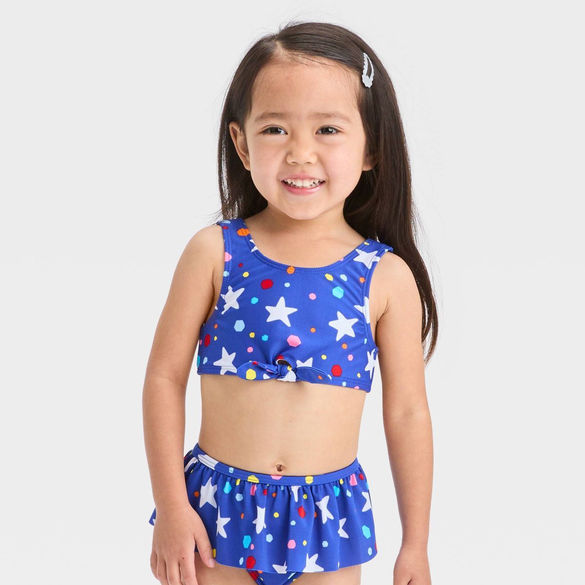 Toddler Girls' Star Bikini Set - Cat & Jack™ Blue | Target