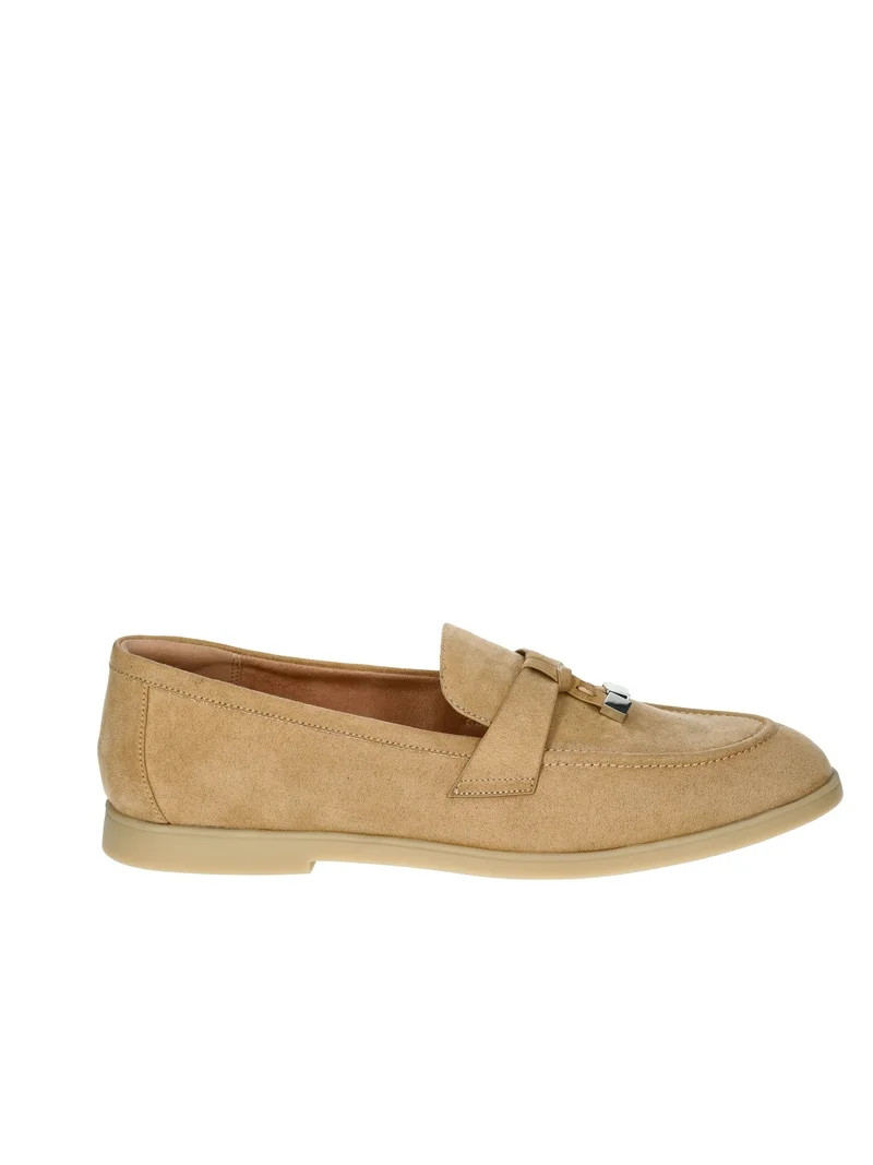 Time and Tru Women's Faux Suede Comfort Loafers | Walmart (US)