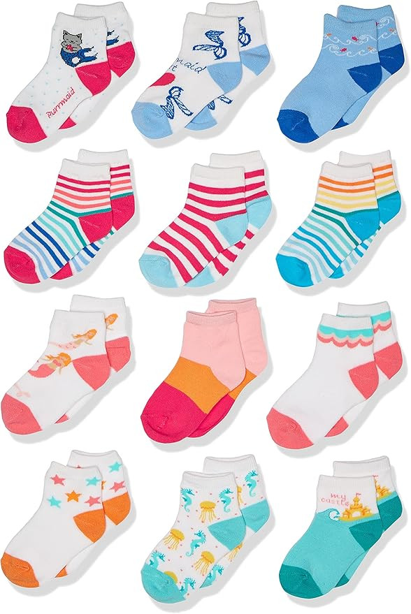 Spotted Zebra Kids Cotton Crew Socks | Amazon (US)