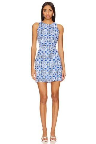 MINKPINK Catalina Mini Dress in Blue & White from Revolve.com | Revolve Clothing (Global)