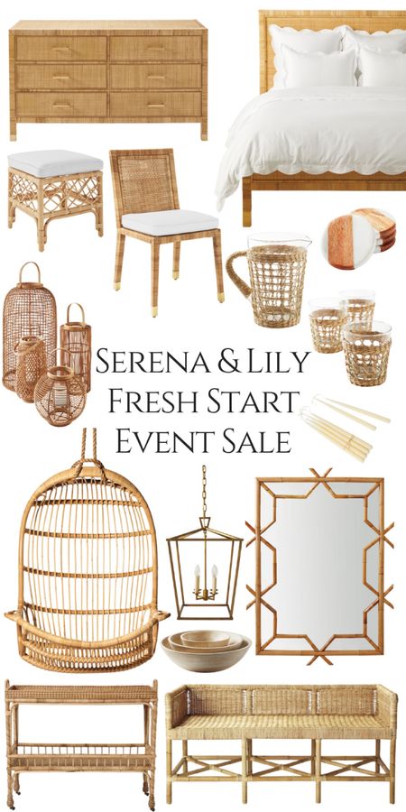 The Serena & Lily Fresh Start Event is here and that means you can get 20% off everything, including sale! Plus, if you spend $5,000+, you get 25% off your entire purchase! Here are my favorite rattan furniture and decor selections from the sale! #rattan #serenaandlily #coastalgrandmother #eastcoastaesthetic #cottagecore

#LTKSeasonal #LTKsalealert #LTKhome