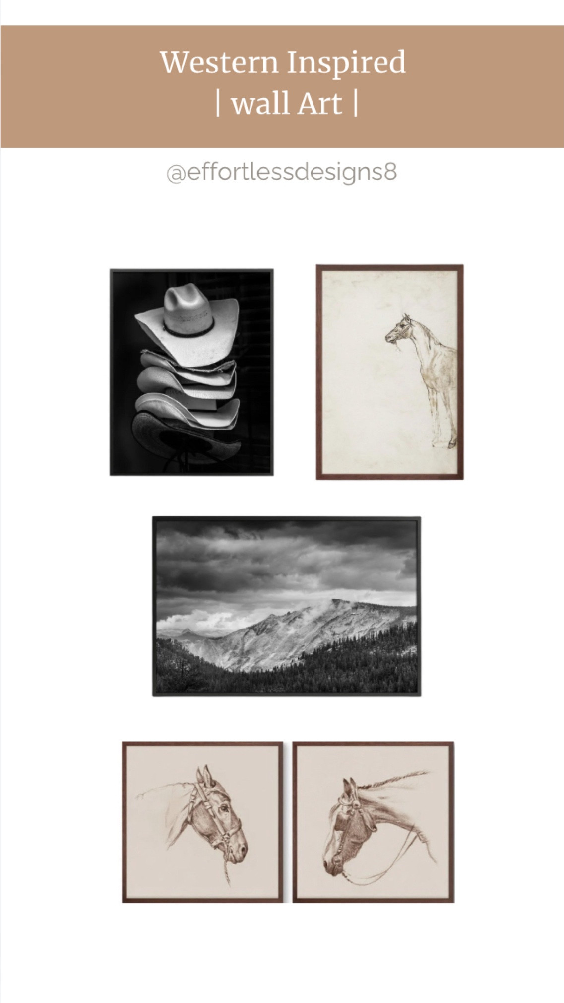Western inspired wall art from urban garden prints.

#LTKHome #LTKSaleAlert