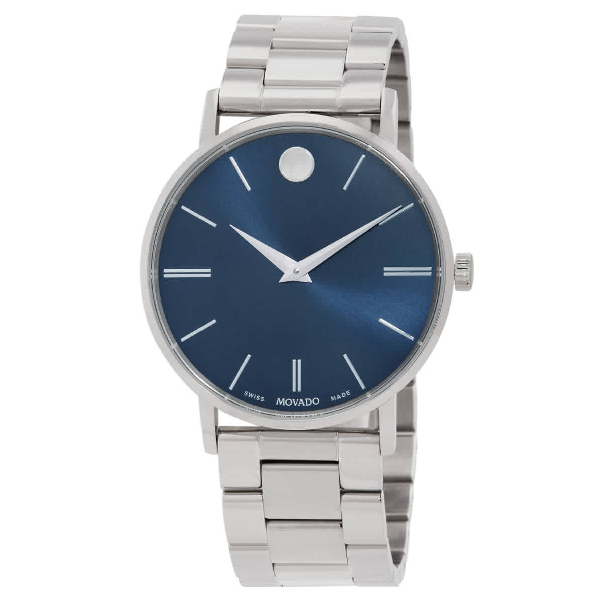 Movado Classic Museum Quartz Blue Dial Watch 607985 | Jomashop.com & JomaDeals.com