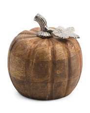 5in Wooden Pumpkin | Marshalls