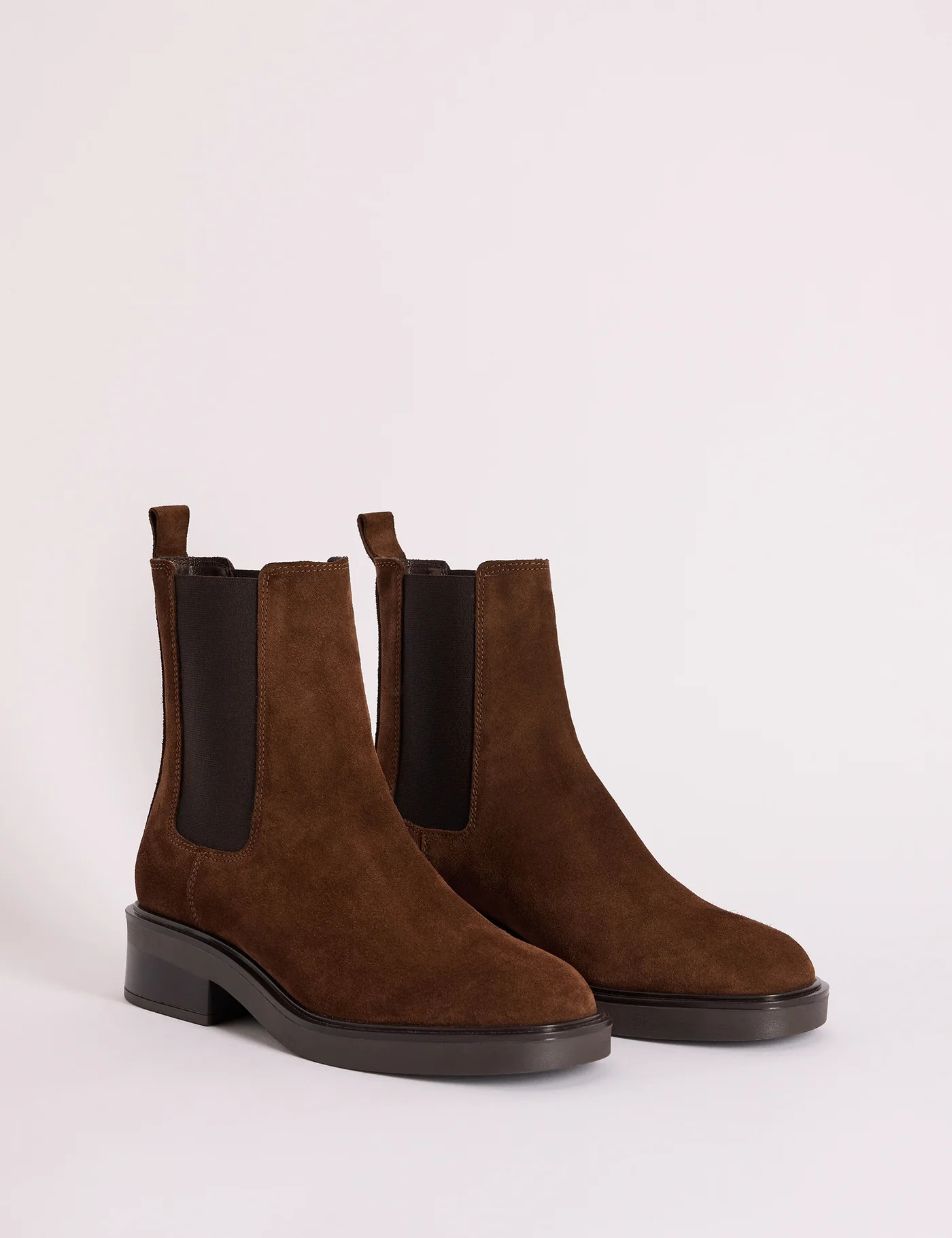 Chocolate Brown Suede Chelsea Boots | Nobody's Child