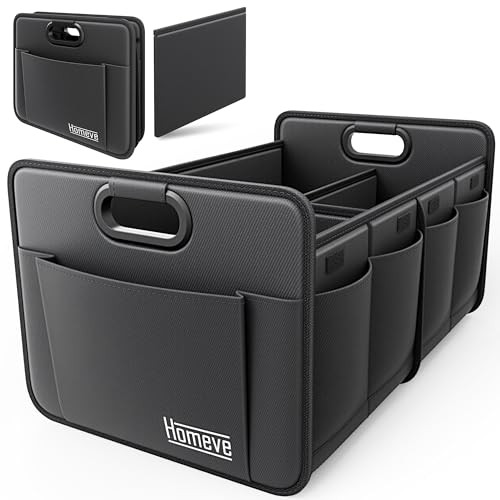 Trunk Organizer, Car Storage, Reinforced Handles, Collapsible Multi-Compartment, Foldable, Waterp... | Amazon (US)