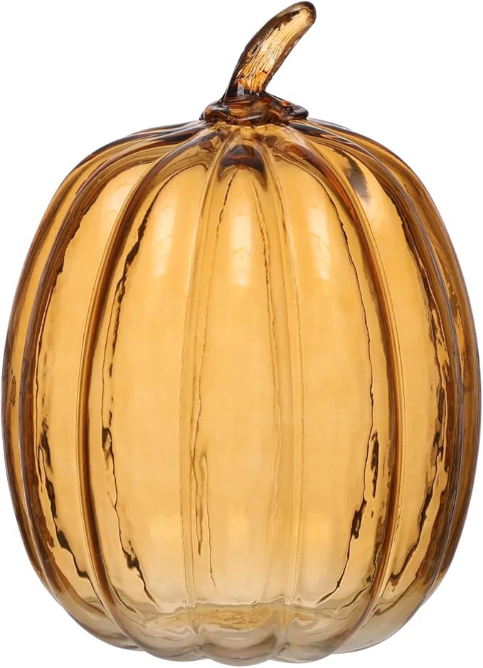 Ashland 8" Glass Pumpkin Fall Home Decor | Amazon (US)