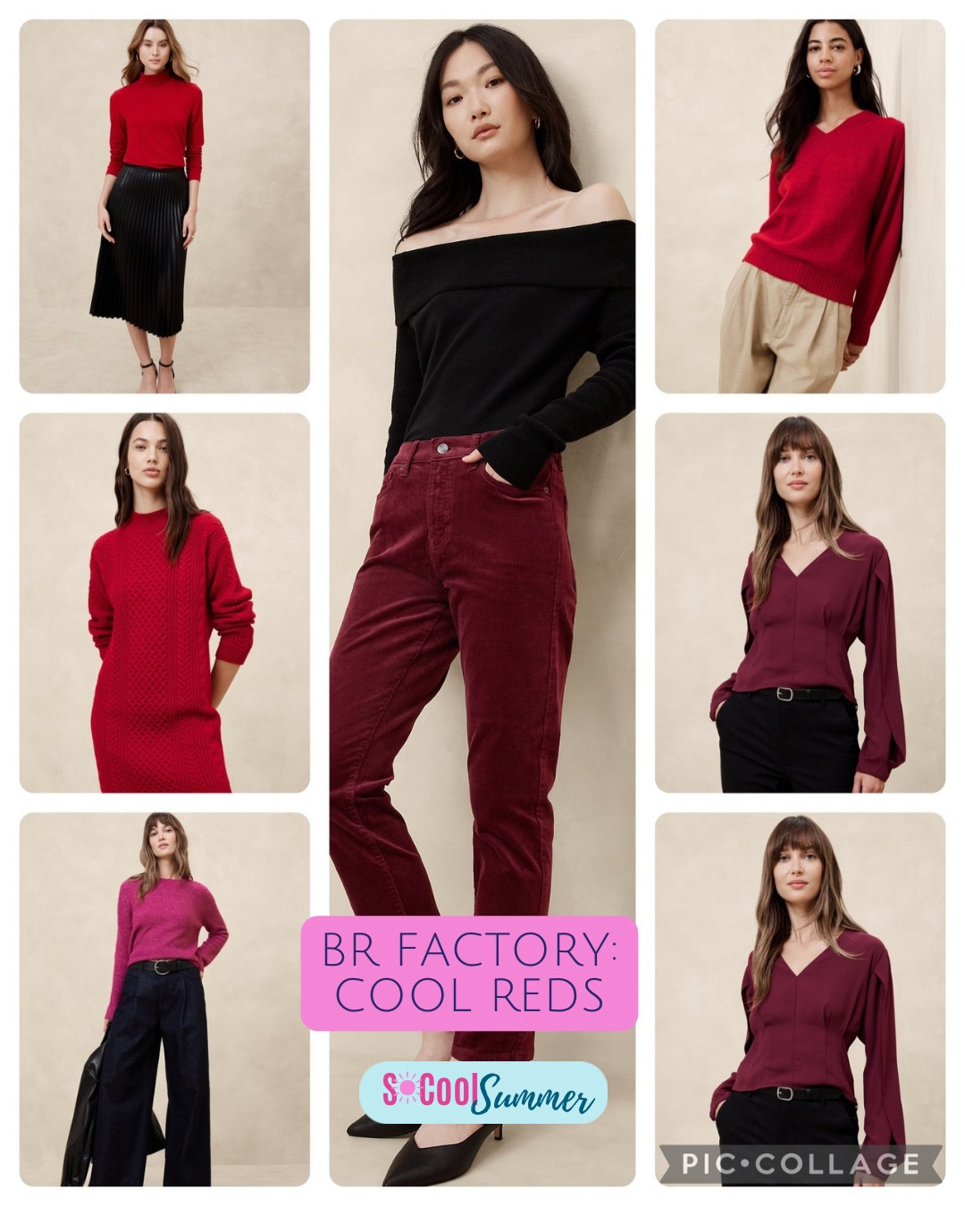 Cool reds and pink at Banana Republic Factory.

#hocsummer #coolsummer #lightsummer #truesummer #softsummer #pastelsummer #darksummer #brownsummer #sweetpeasummer #summerpalette #summerfinds

#LTKSeasonal #LTKHoliday #LTKCyberWeek