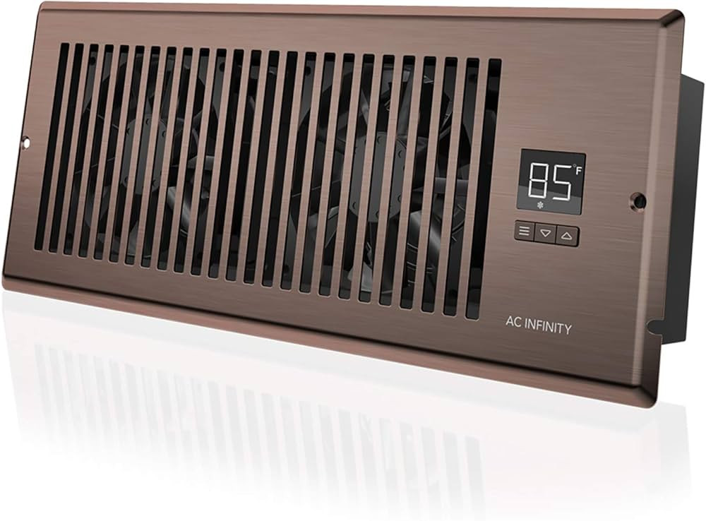 AC Infinity AIRTAP T4, Quiet Register Booster Fan with Thermostat 10-Speed Control, Heating Cooli... | Amazon (US)