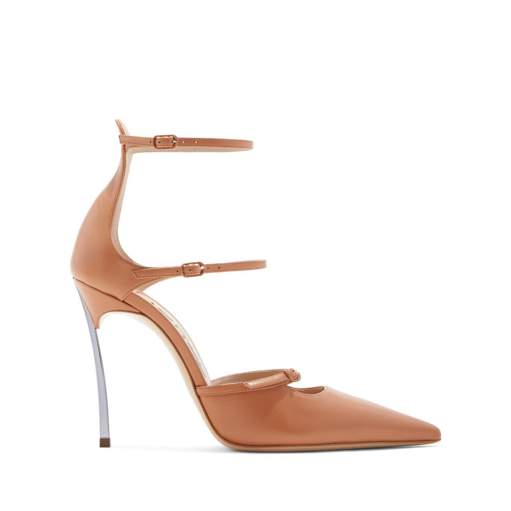 Superblade Rachel Patent Leather Pumps in Caramel for Women | Casadei® | Casadei
