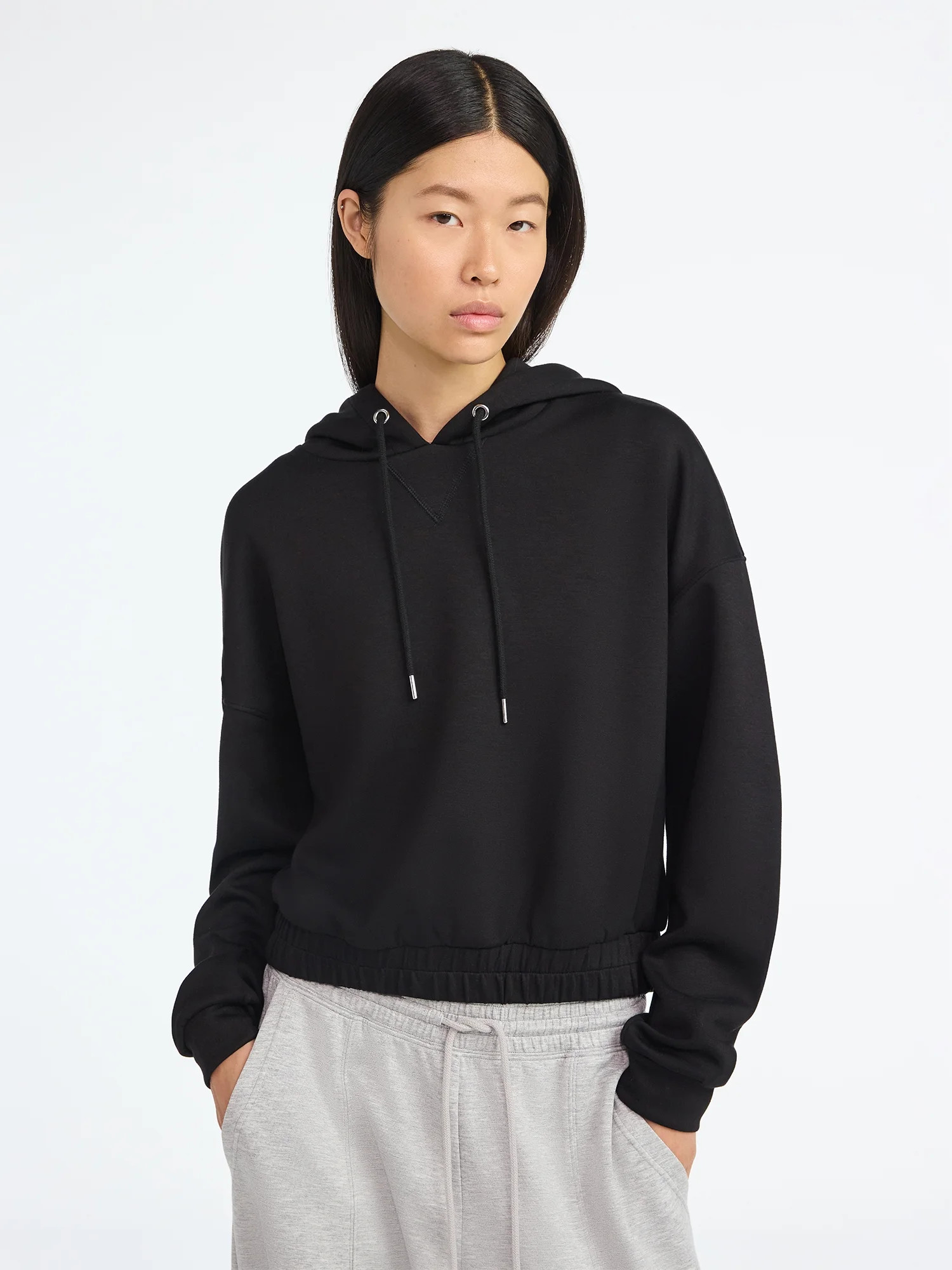 Scoop Women's and Women's Plus New Scubaknit Pullover Hoodie, Sizes XS-4X | Walmart (US)