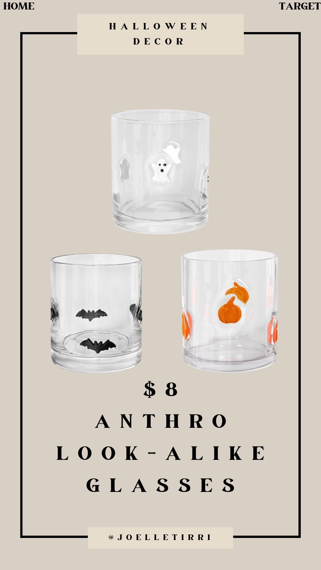 Halloween glassware. Anthropologie look alike glasses. Halloween glasses. Halloween drink ware. Halloween home decor. Target finds.

#LTKSeasonal #LTKHome #LTKfoodie