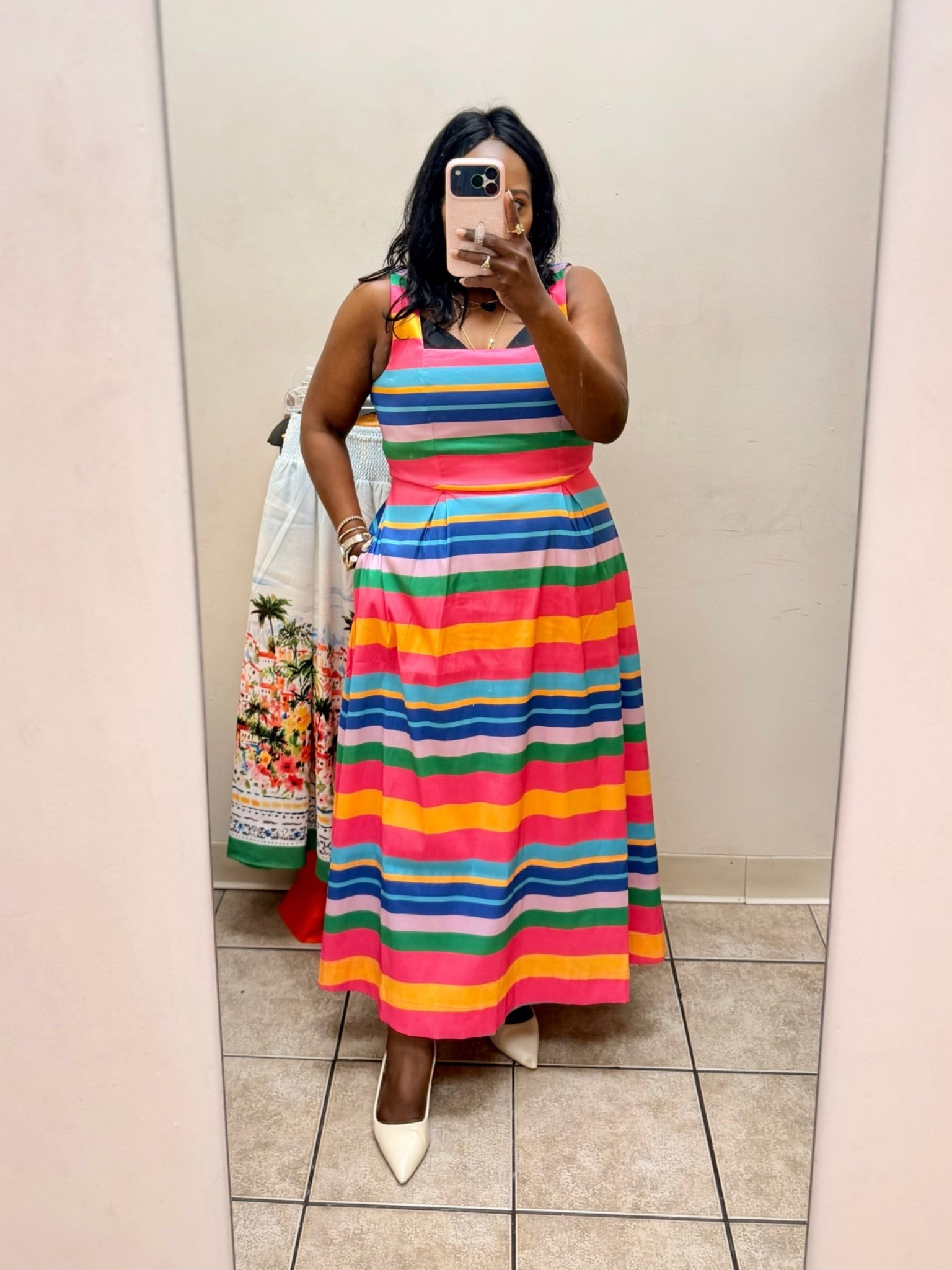 This stripe dress from Cato’s looks and feels like it’s from Kate Spade!! So good!! The color are perfect for any event you have coming up.

#LTKgrwm #LTKootd #LTKdayinmylife