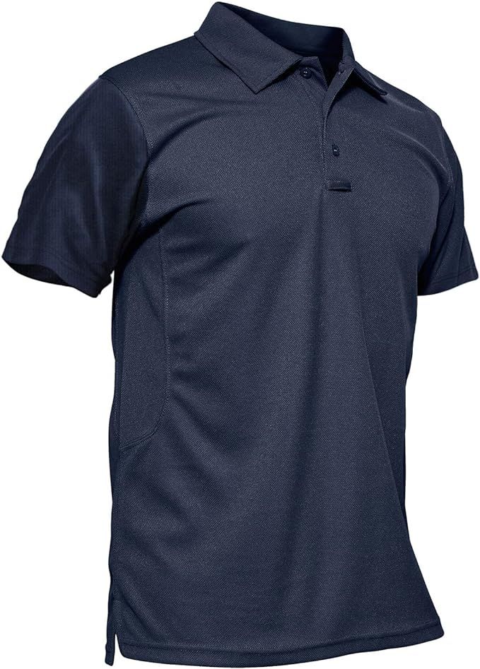 MAGCOMSEN Men's Quick Dry Performance Long and Short Sleeve Tactical Pique Polo | Amazon (US)