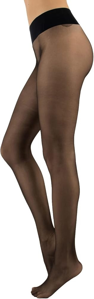 CALZITALY Seamless Sheer Tights with Comfortable Waistband, 15 Dernier Pantyhose | Amazon (US)