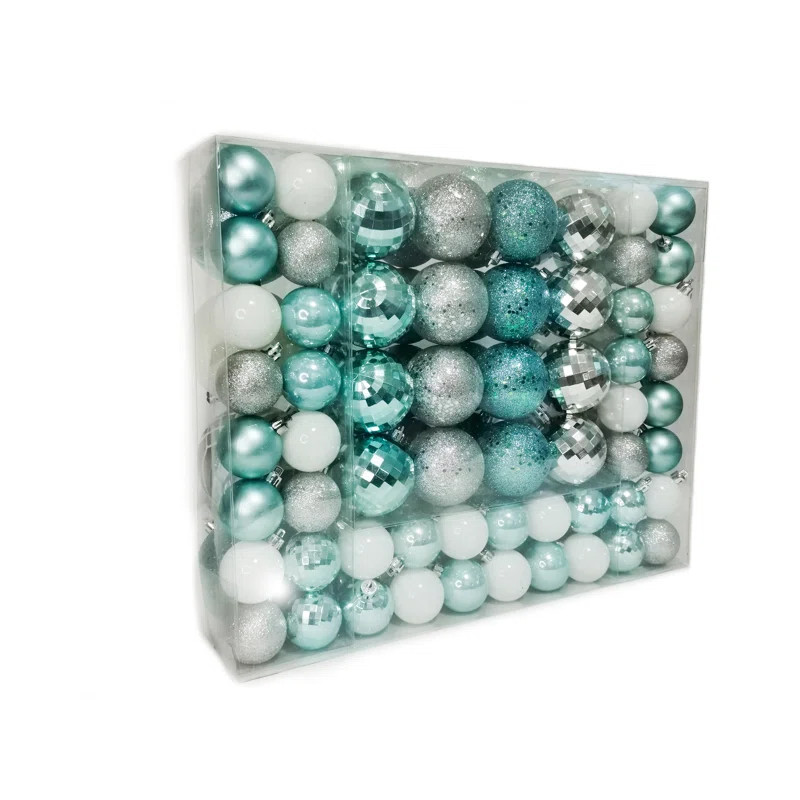 87 Piece Seasonal Decorative Ball Ornament Set (Set of 87) | Wayfair North America