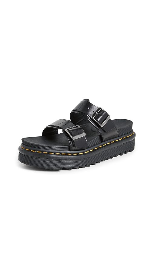Dr. Martens Unisex Myles Black Brando Sandal | Amazon (US)
