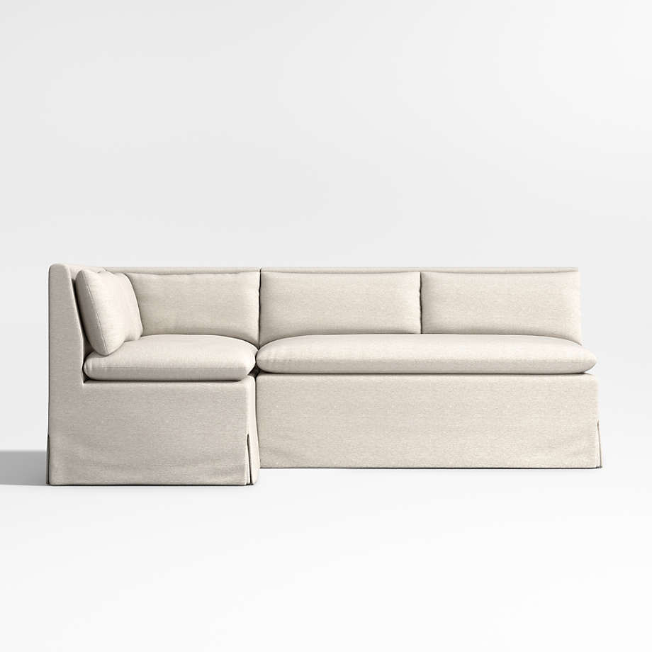 Belmar Corner Upholstered Banquette Chair with Performance Fabric + Reviews | Crate & Barrel | Crate & Barrel