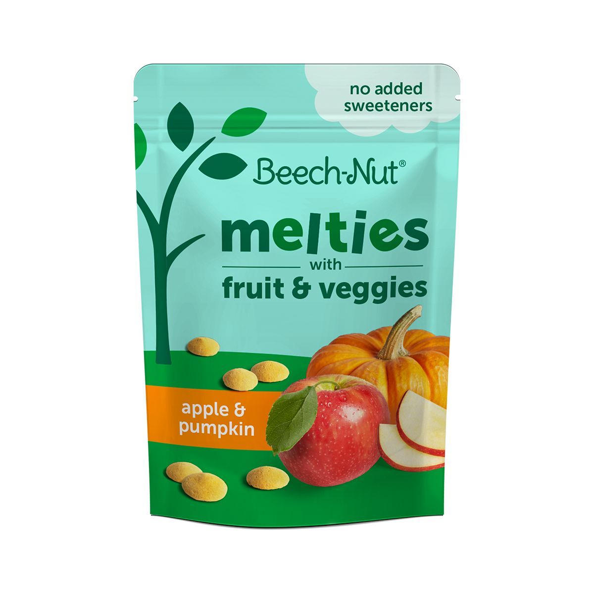 Beech-Nut Toddler Snack Apple & Pumpkin Melties - 1oz | Target