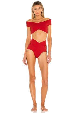 OYE Swimwear Lucette Bikini Set in Red from Revolve.com | Revolve Clothing (Global)