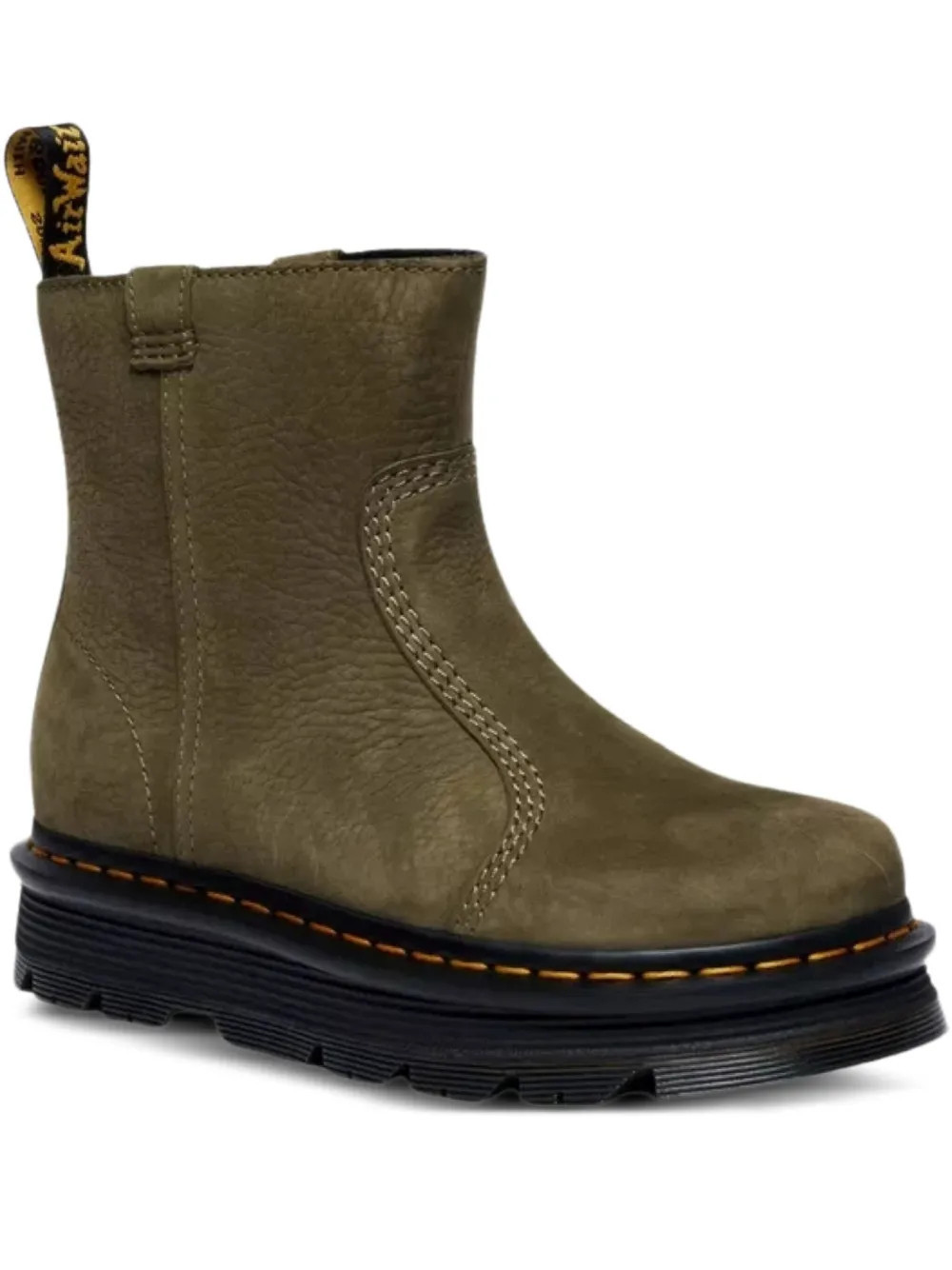 Dr. Martens leather platform boots - Green | Farfetch Global