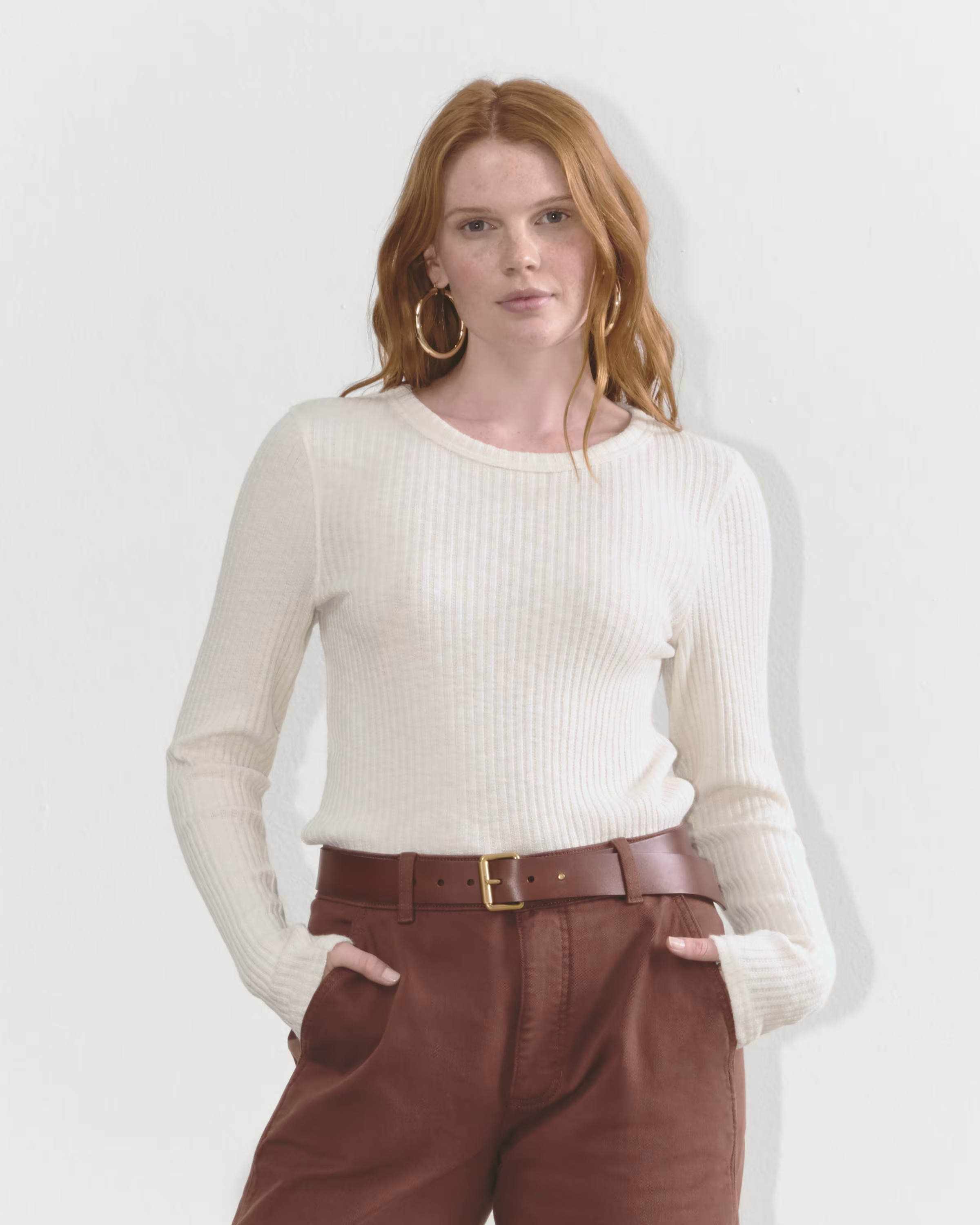 The Cozy Rib Long-Sleeve Tee | Everlane