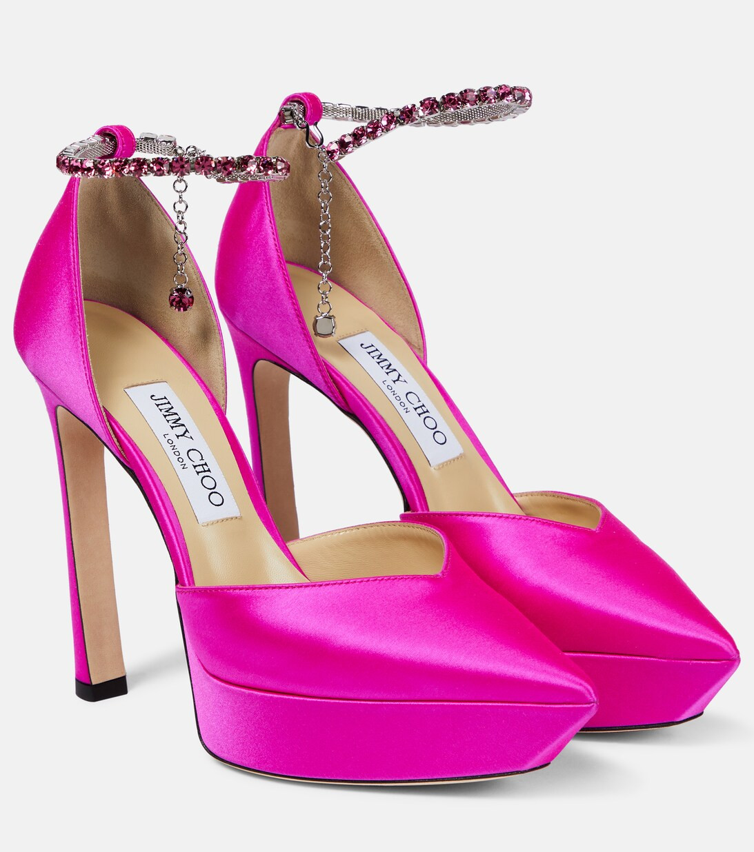 Saeda 125 embellished satin platform pumps | Mytheresa (US/CA)
