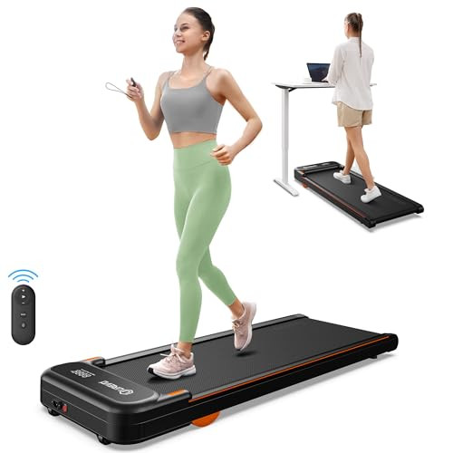 UREVO Walking pad, Under Desk Treadmill for Home Office, Portable Desk Treadmill with Double Shoc... | Amazon (US)
