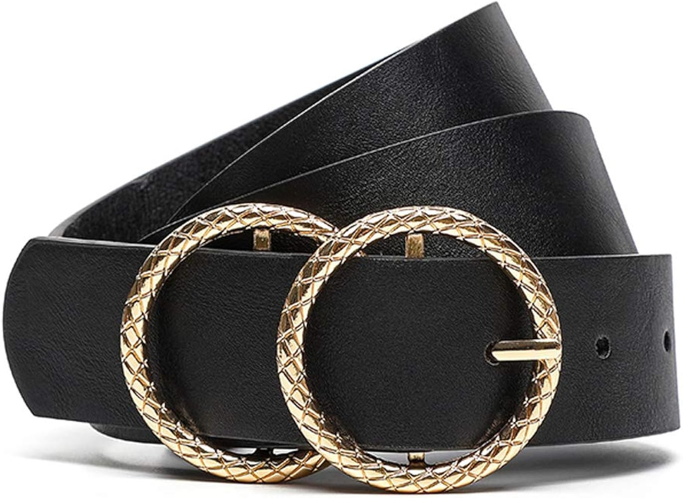Earnda Women's Leather Belt Fashion Soft Faux Leather Waist Belts For Jeans Dress | Amazon (US)