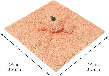 Baby Orange Pumpkin Soft Stuffed Animal Security Blanket, Plush Pumpkin Character Lovey Blanket, ... | Amazon (US)