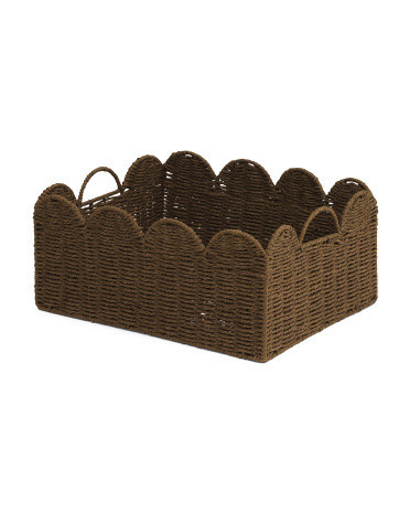 Extra Large Basket With Scallop Accent | TJ Maxx