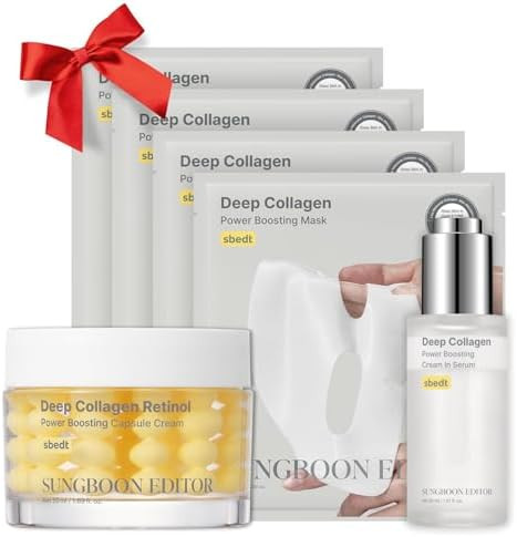 SUNGBOON EDITOR Collagen Glow Bundle Trio: Cream in Serum & Capsule Cream & Deep Collagen Mask(4e... | Amazon (US)
