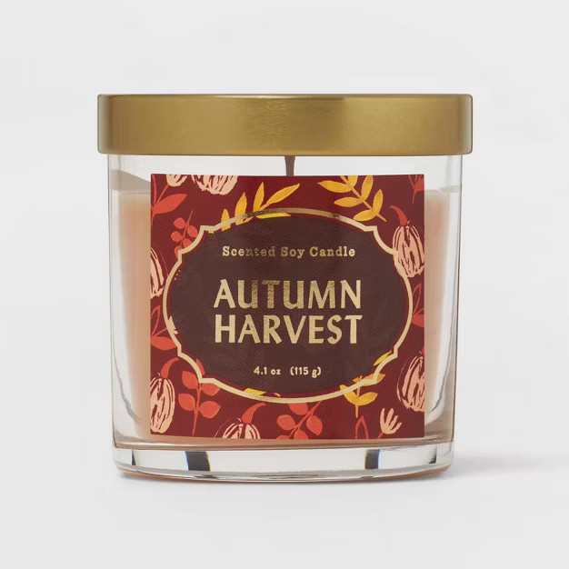 Lidded Glass Jar Autumn Harvest Candle - Opalhouse™ | Target