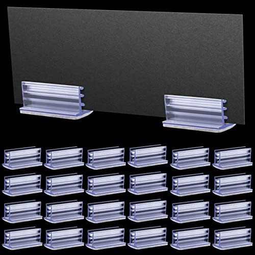 Amazon.com : OIIKI 50PCS Self Adhesive Sneeze Guard Holder, Acrylic Panels Holder, to Fasten & Li... | Amazon (US)
