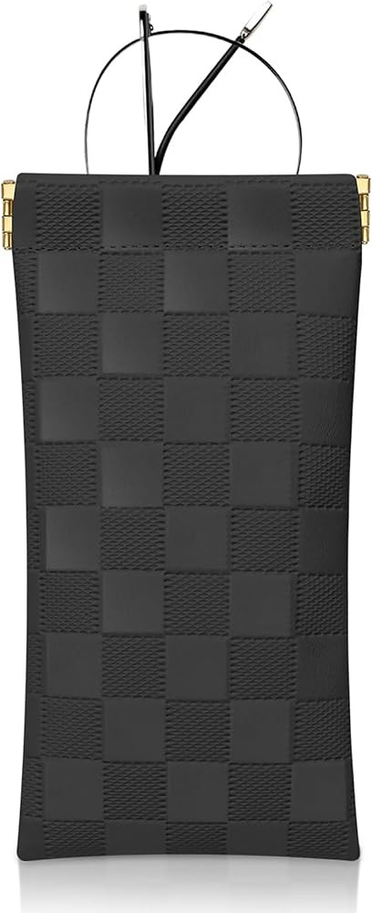eyeglasses bag Soft Glasses bag, Portable Squeeze Top Sunglasses Case Travel for Women Girls | Amazon (US)