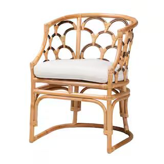 Aster Natural Rattan Armchair | The Home Depot