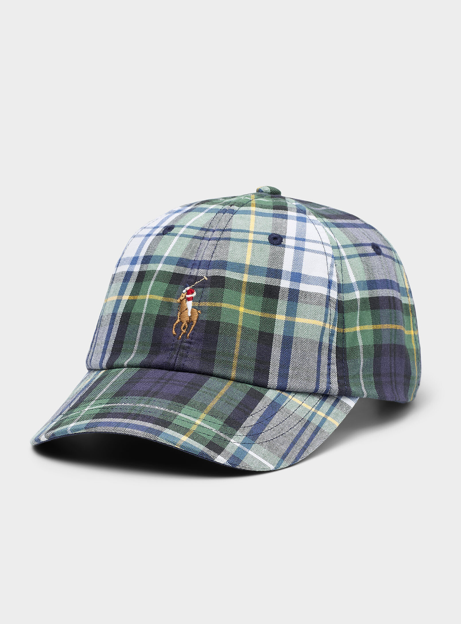 Polo Ralph Lauren - Tartan plaid baseball cap (Men, White, ONE SIZE) | Simons