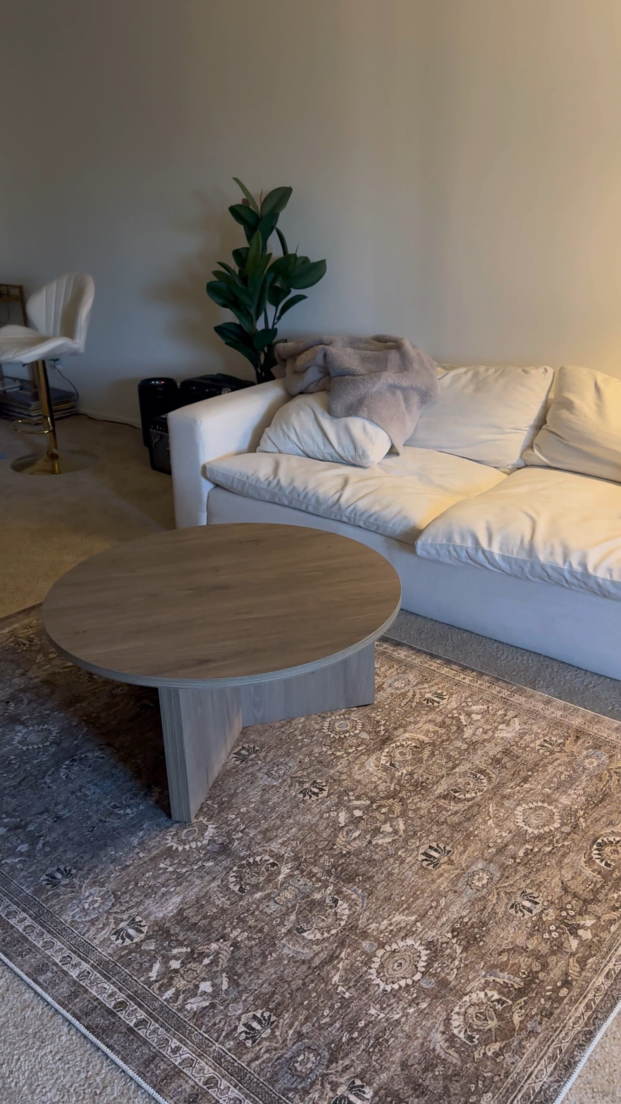 Out with the old and in with the new!! Set up this coffee table from Wayfair in 30 minutes all by myself. It matches perfectly with my area rug and costs under $200 😍

#LTKVideo #LTKhome #LTKstyletip