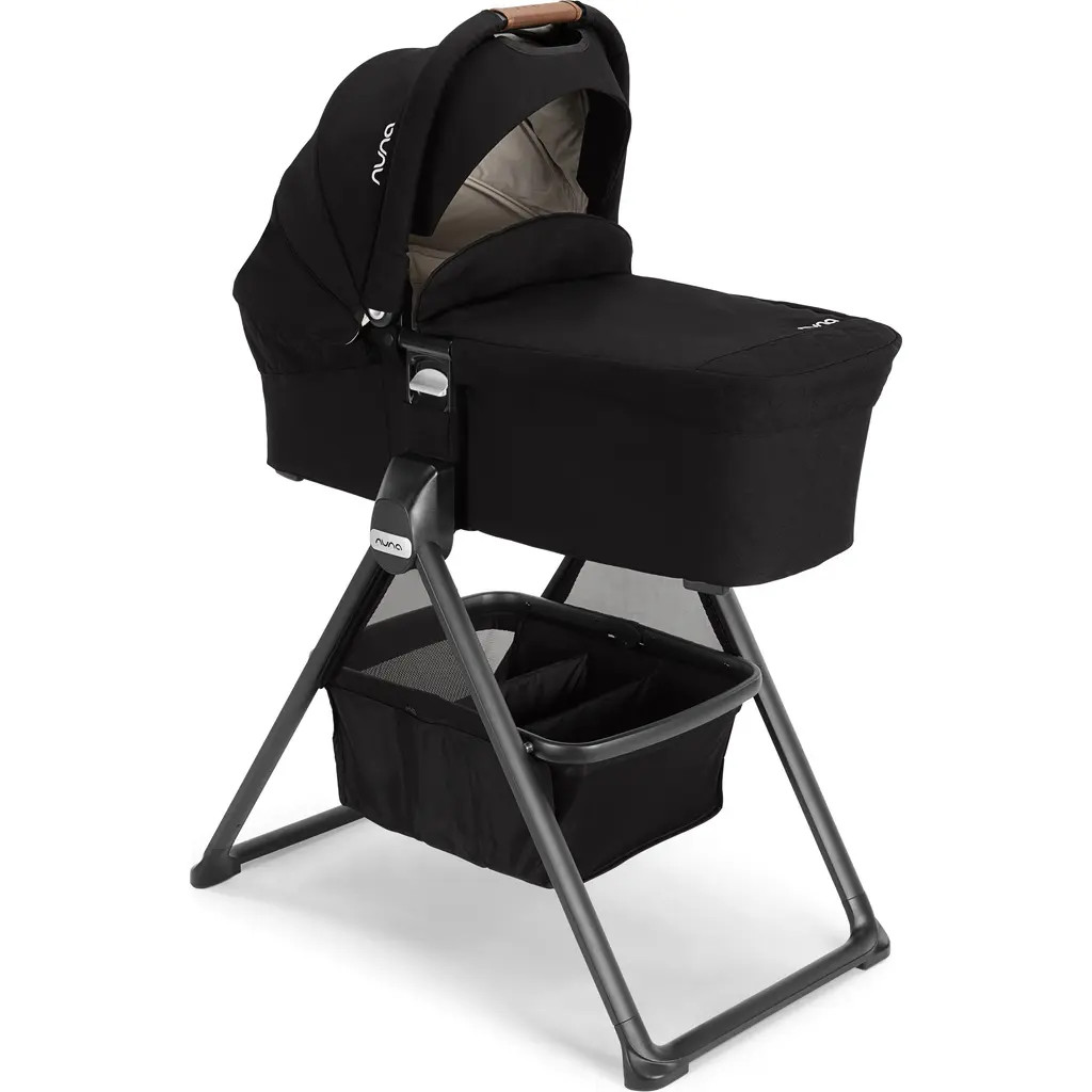 Nuna mixx series™ bassinet + stand in Caviar/cognac at Nordstrom | Nordstrom