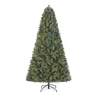 Home Accents Holiday 6.5 ft. Pre-Lit LED Festive Pine Artificial Christmas Tree 22HD30002 - The H... | The Home Depot