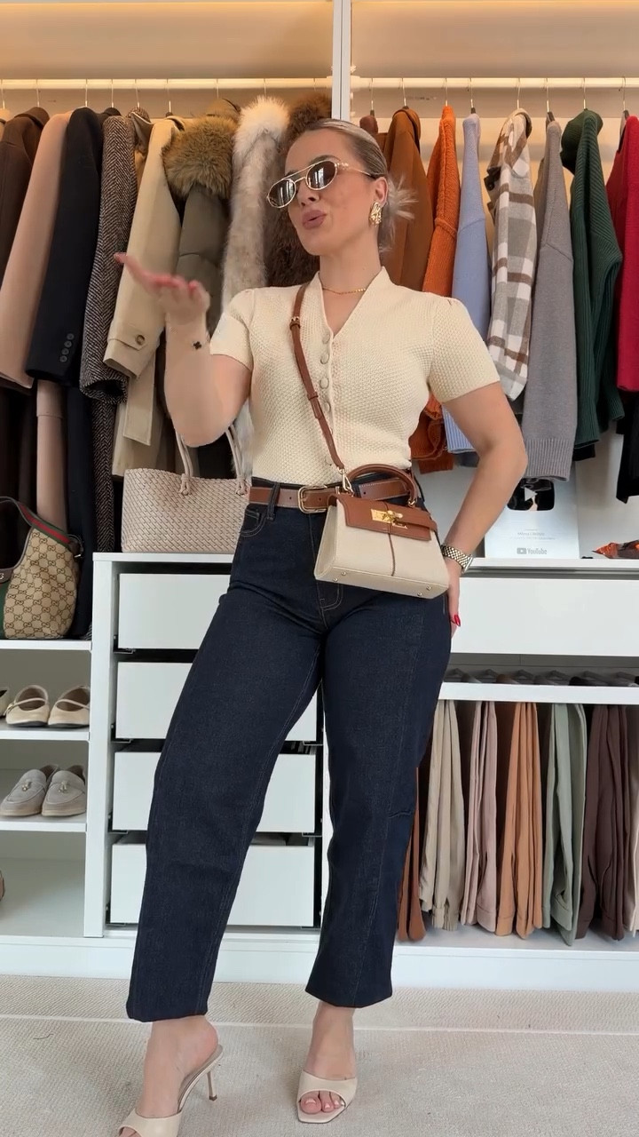 Classy casual spring look 🤎
Cream knit, dark denim, nude heels, and gold details , simple pieces that feel instantly elevated 🤩 



#LTKootd #LTKgrwm