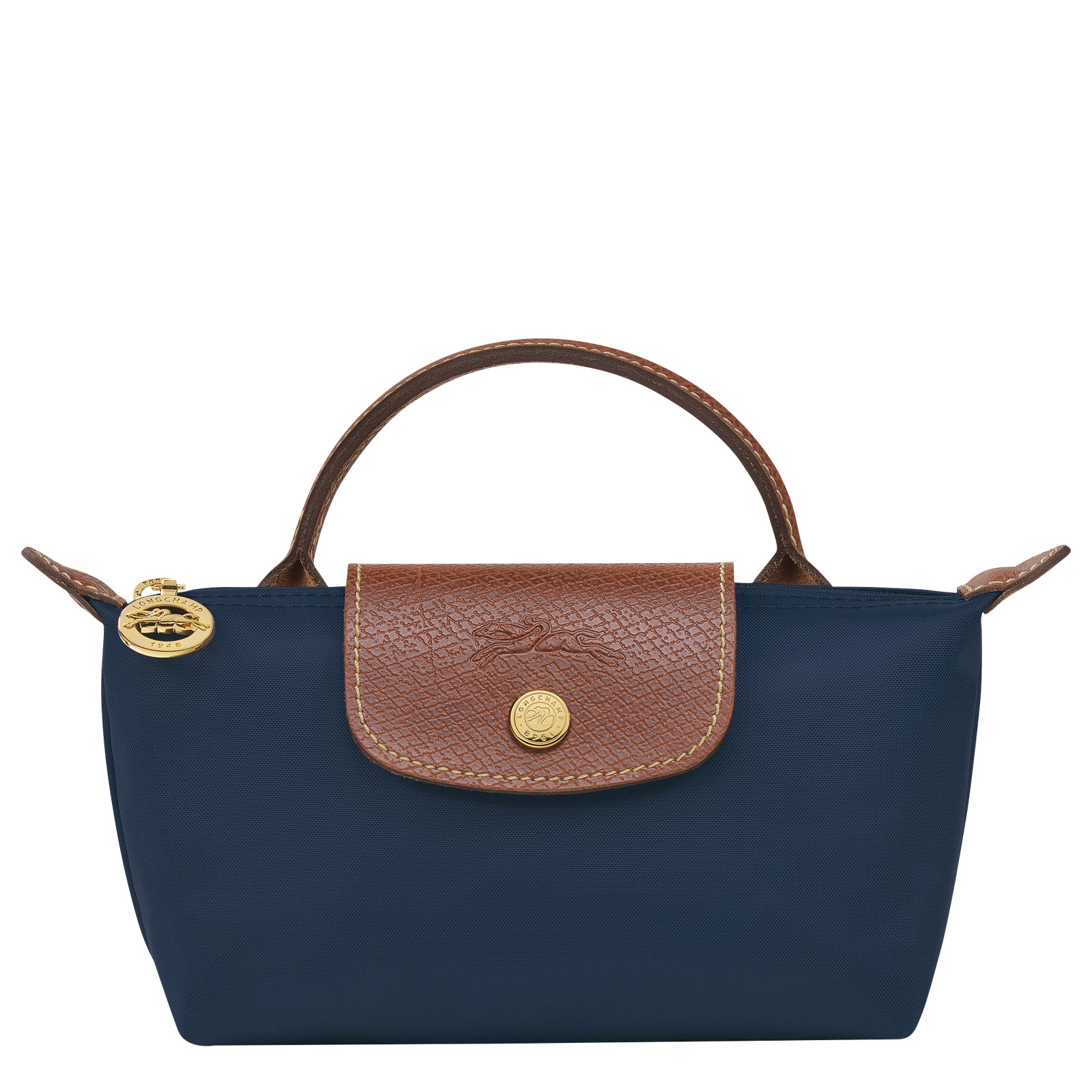Le Pliage Original Pouch with handle Navy - Recycled canvas (34175089P68) | Longchamp GB | Longchamp