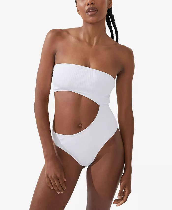 Women's Strapless Cutout Brazilian One-Piece Swimsuit | Macys (US)