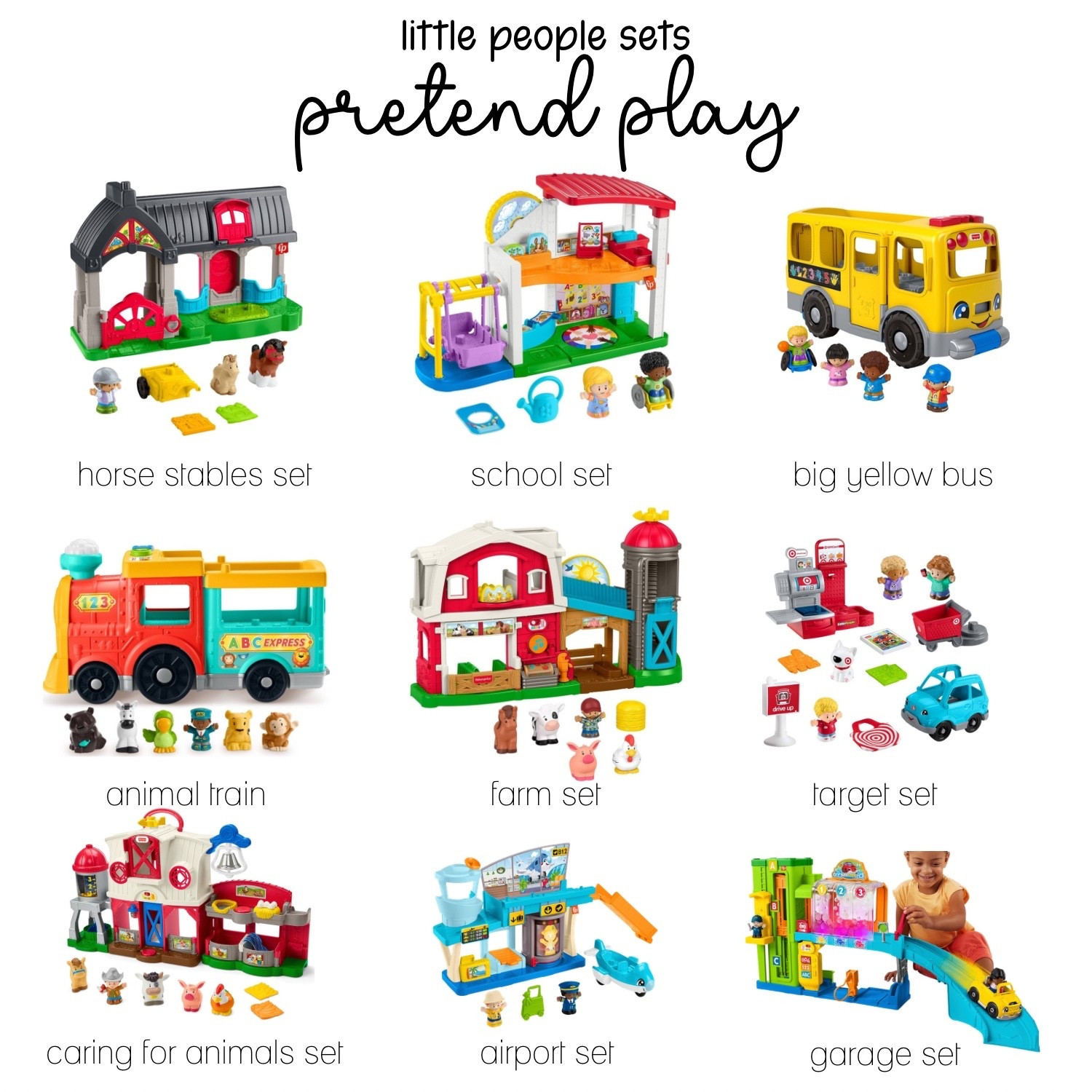 little people pretend play gift guide for toddlers | gift sets | little people sets for toddlers | #christmasgiftideas #loveveryholidays #toddlerchristmas #christmasgifts #christmas
christmas wishlist for toddler | toddler boy christmas list | one year old christmas wish | gift guide for one year old I gift guide for toddler

#LTKKids #LTKHoliday #LTKGiftGuide