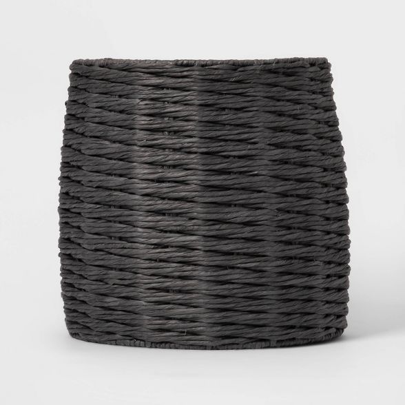 Tall Round Paper 5MM Rope Basket Charcoal - Project 62™ | Target