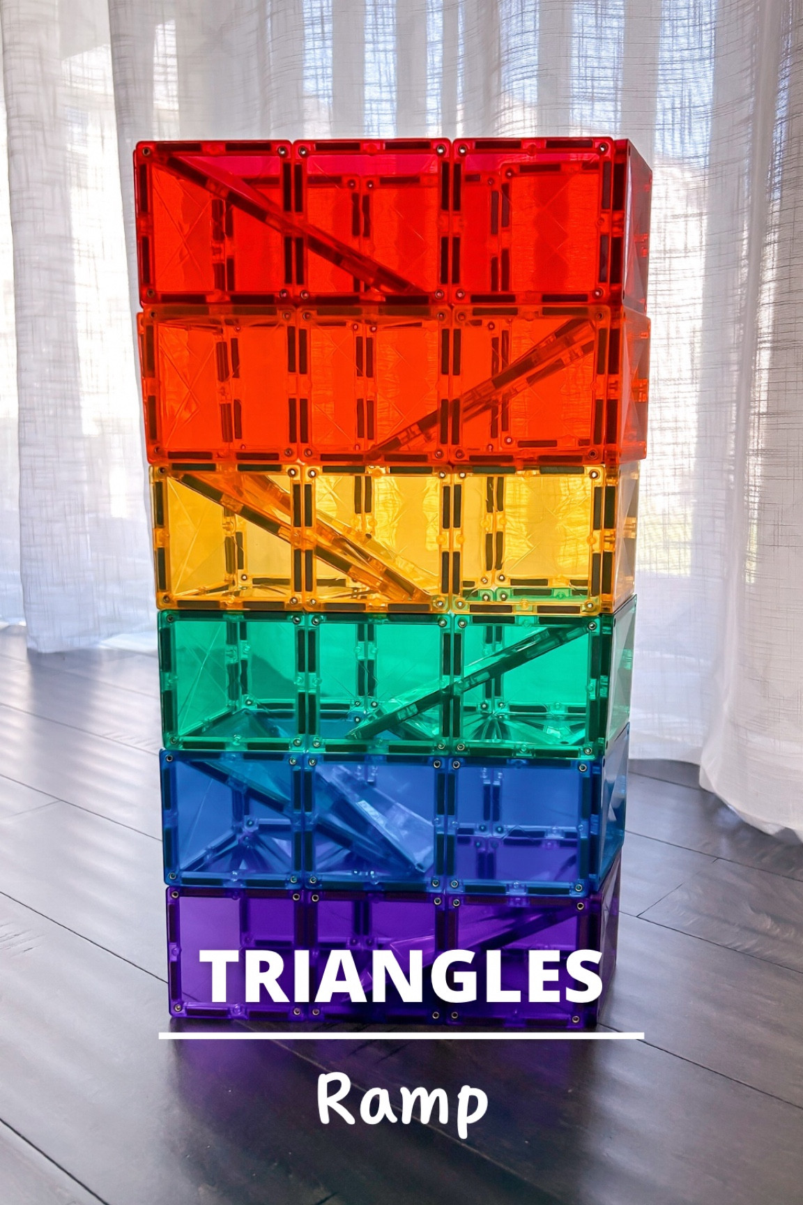 No rectangles for your magnetic tile ramp? No problem! Use 2 isosceles triangles instead. Perfect for rolling light balls or small racer cars! 🚗⚽️


#LTKFamily #LTKKids #LTKGiftGuide
